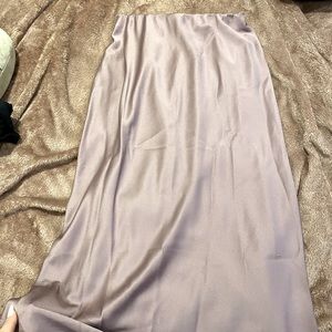 Light lavender slip skirt